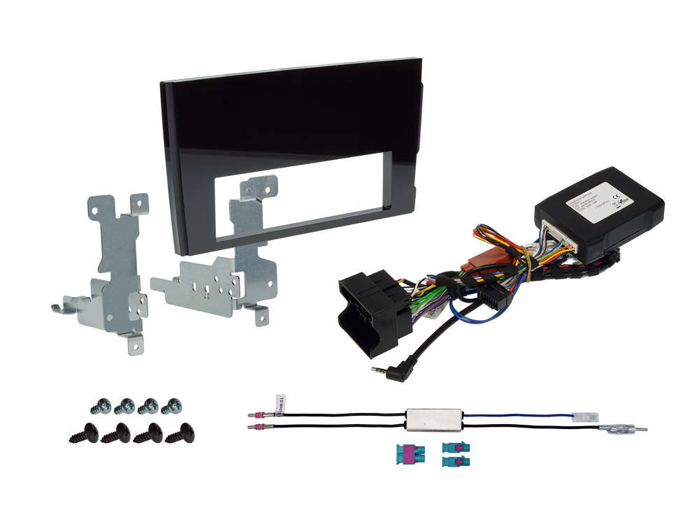 BMW Radioblende DIN Einbauset Für 3er E90/E91 & 1er E87 + ISO & Antennenadapter - Perfekter Nachrüstkit